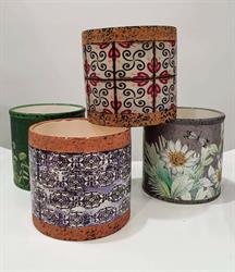 VASETTO MAIOLICHE ROUND D.13 H.12 4 ASS.