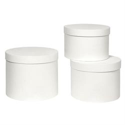 SCATOLA TONDA WHITE D.  36 H.30
