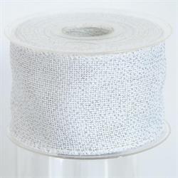 NASTRO IUTA GLITTER MM. 63 MT.10 WHITE