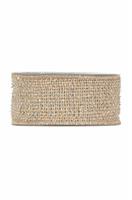 NASTRO IUTA INTRECCIO LAME MM.38 MT.10 NATURAL SILVER