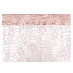 RUNNER LITTLE FLOWERS CM.28X2,5 MT. PINK