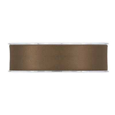 NASTRO SATIN DOUBLE MM. 25X15MT. BROWN