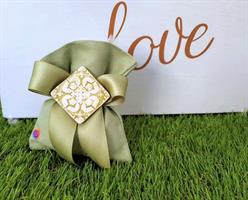 NASTRO SATIN DOUBLE MM. 25X15MT. VERDE SALVIA