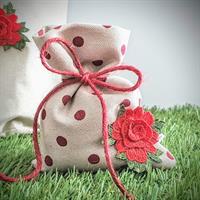 ROSE TESSUTO CON SPILLA MM.70 PZ.6 RED