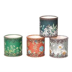 VASETTO TONDO D.13 H.12 DECOR FLOWERS 4 ASS.