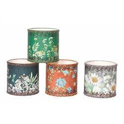 VASETTO TONDO D.7 H.7 DECOR FLOWERS 4 ASS.