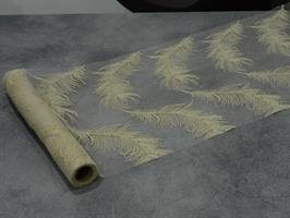 RUNNER ORGANZA PIUME CM.43 MT.3