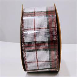 NASTRO SCOZZESE MM.63 MT.10 WHITE RED