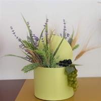 SCATOLA TONDA VERDE LIME D.23