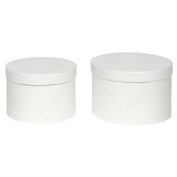 SCATOLA TONDA WHITE D.25,5 H.17