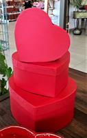 SCATOLA CUORE ROSSO CM.24X24X12 H.