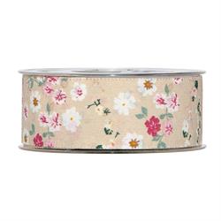 NASTRO COTONE FLOWER MM.40 MT,10 BEIGE