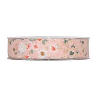 NASTRO COTONE FLOWER MM.25 MT,10 PINK