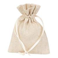SACCHETTO COTONE CM.9 H.12 PZ.10 NATURAL