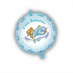 PALLONE FOIL IL MIO BATTESIMO CELESTE D.45