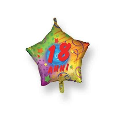 PALLONE FOIL STELLA 18  ANNI CM.45