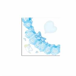 TOVAGLIOLI 33X33 3 VELI BENVENUTO CELESTE PZ.20