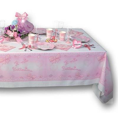 TOVAGLIA PLAST. 140X240 IL MIO BATTESIMO ROSA
