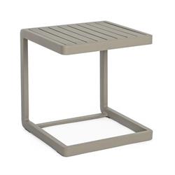 TAVOLINO KONNOR 40x40    ALLUMINIO TORTORA