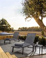 TAVOLINO VICTOR 40X40    ALLUMINIO ANTRACITE