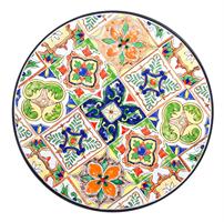 TAVOLO METALLO PALOMA D.60 MAIOLICHE