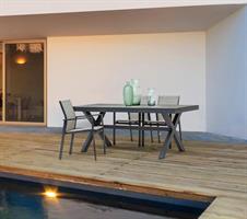 TAVOLO OLAV 195X91 ALLUM. ANTRACITE DOGHE