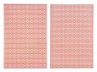 TAPPETO X ESTERNO ANSEDONIA 120X180 BIANCO ROSSO