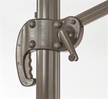 OMBRELLONE SBALZO DALLAS 3X3 ALLUM. C/BASE GIREVOLE