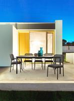 SEDIA RODRIGO ALLUM. CON CUSCINO ANTRACITE