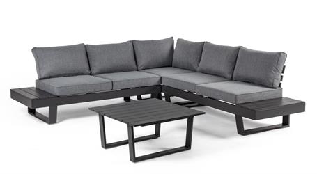 SET DIVANO CROZET ANGOLO ANTRACITE