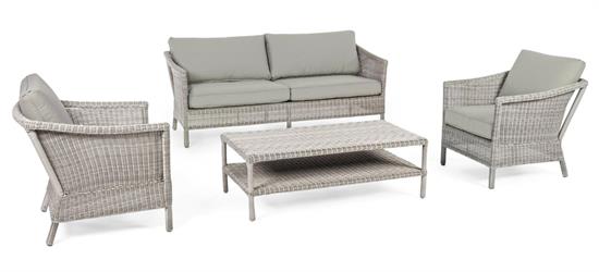 SET DIVANO 4 PZ. INTRECCIO PVC DOLPHIN