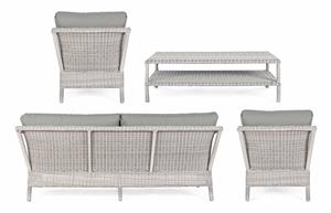 SET DIVANO 4 PZ. INTRECCIO PVC DOLPHIN