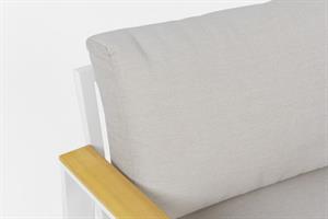 SET DIVANO 4 PZ. HARBOR ALLUMINIO E LEGNO ACACIA