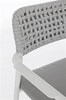 SEDIA CON BRACC. E CUSCINO DARYA BIANCA