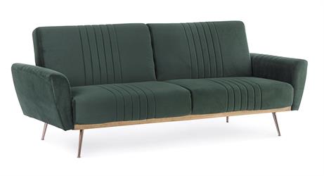 DIVANO LETTO JOHNNY VELVET VERDE SCURO