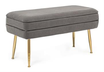 PANCA CONTENITORE PAVLINA GRIGIO CM.80