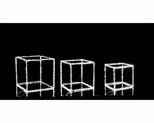 SET 3 CUBI 820 MICROLED  BIANCO FREDDO