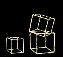 SET 3 CUBI 820 MICROLED  BIANCO CALDO