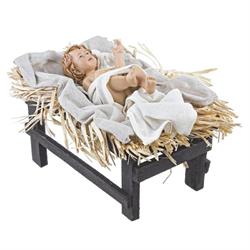 FIGURA GESU' BAMBINO CON CULLA CM.20X33