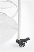 CARRELLO METALLO PORTABOTTIGLIE BURTON BIANCO