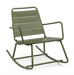 POLTRONA DONDOLO METALLO LILLIAN GREEN FOREST