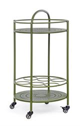 CARRELLO METALLO PORTABOTTIGLIE BURTON VERDE