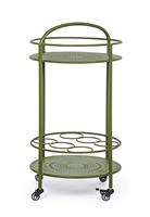 CARRELLO METALLO PORTABOTTIGLIE BURTON VERDE
