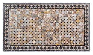 TAVOLO ACCIAIO ZINCATO  PIANO CERAMICA 200X100 BERKLEY