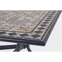 TAVOLO ACCIAIO ZINCATO  PIANO CERAMICA 200X100 BERKLEY