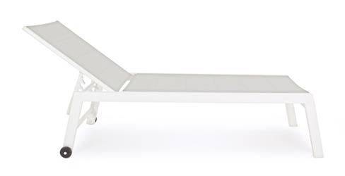 LETTINO ALTO HILDE CON  RUOTE BIANCO