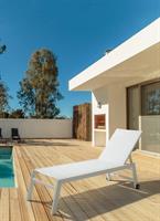 LETTINO ALTO HILDE CON  RUOTE BIANCO