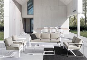 POLTRONA MERRIGAN BIANCO C.CUSCINI