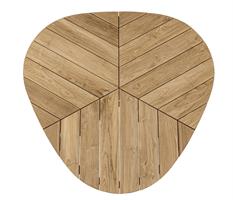 TAVOLO PALMDALE D.160 ALL. E LEGNO TECK