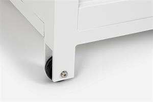 BAULE ALLUMINIO OUTDOOR BIANCO C. RUOTE CM.155